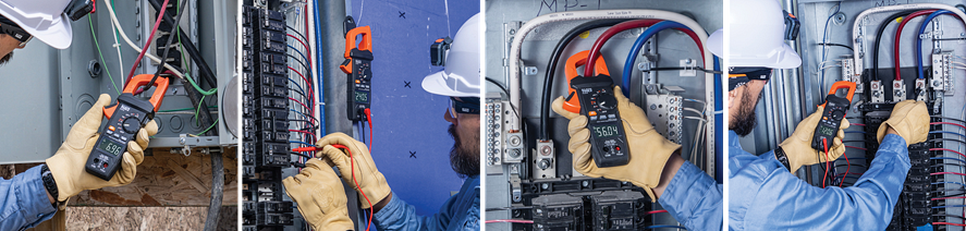 Infographic - Klein Tools CL810 600A Auto-Ranging Digital Pro Clamp Meter