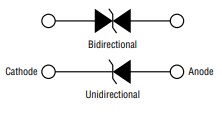 Schematic - Bourns SMF4C & SMF4C-Q TVS Diodes