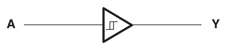 Application Circuit Diagram - Texas Instruments SN74AUP1T17 Single Schmitt-Trigger Buffer Gate