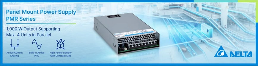 Infographic - Delta Electronics PMR 1kW Panel-Mount Power Supplies