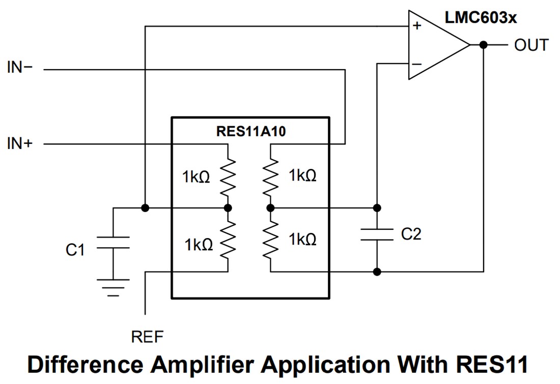 Application Circuit Diagram - Texas Instruments LMC603x/LMC6035-Q1 Low-Power CMOS Op Amps