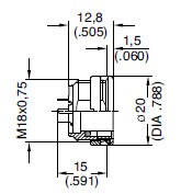 Amphenol-Tuchel C091D Female Receptacles Diagram