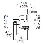 Amphenol-Tuchel C091D Female Receptacles Diagram