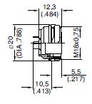 Amphenol-Tuchel C091D Female Receptacles Diagram