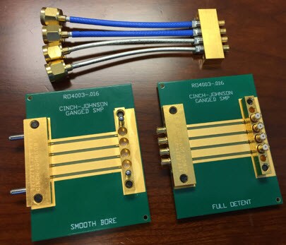 Johnson / Cinch Connectivity Solutions SMP Ganged 4 Port Series