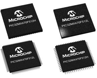 Microchip PIC32MX470 32-bit Microcontrollers Microchip PIC32MX470 32-bit Microcontrollers