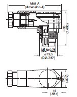 Amphenol-Tuchel C091D Circular Right Angle Connectors Diagram 