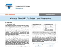 應用筆記：碳膜MELF