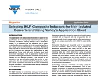 應用筆記：為非隔離式轉換器選擇IHLP複合電感器