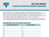 您知道嗎？：聚合物電容器降額指引
