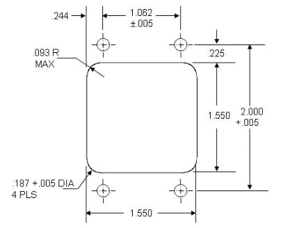 TE Connectivity / CII Screw Mounting Layout