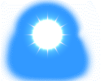 Sun animation with rotating sun-rays