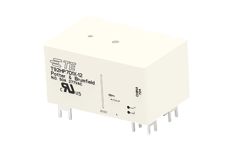 TE Connectivity T92 Two-Pole Power Relay